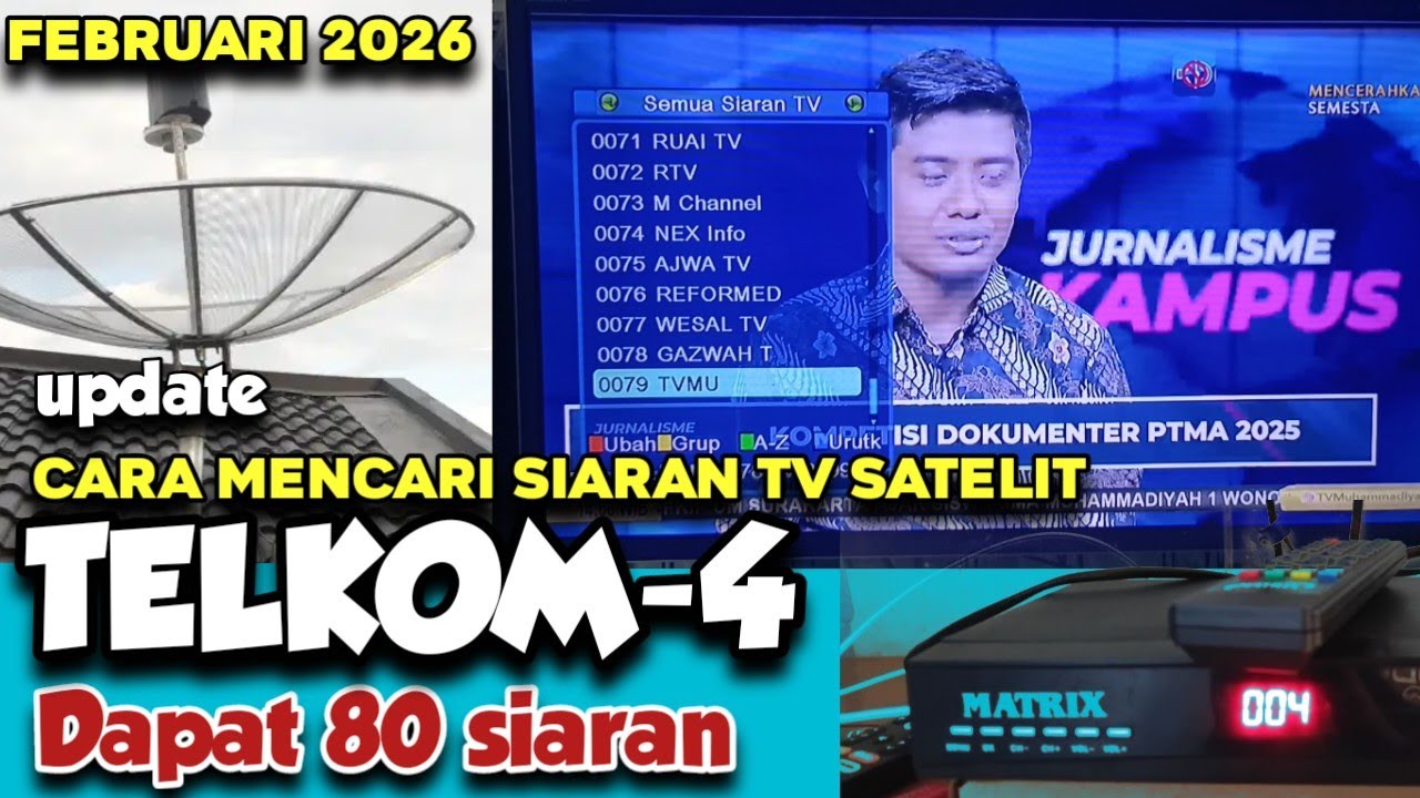 Cara Mencari Siaran  Satelit Telkom-4 | Ternyata mudah dan simpel