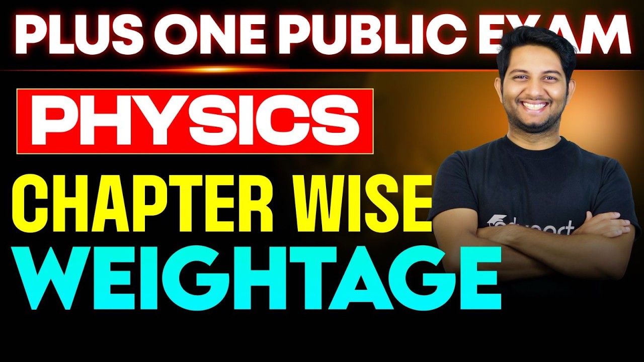 Plus One Physics Public Exam Chapter Wise Weightage | Eduport Plus One