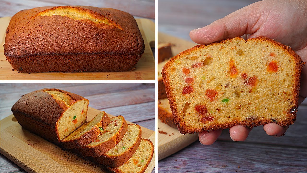 Vanilla Fruit Cake Recipe | Sponge Fruit Cake Recipe | Toasted