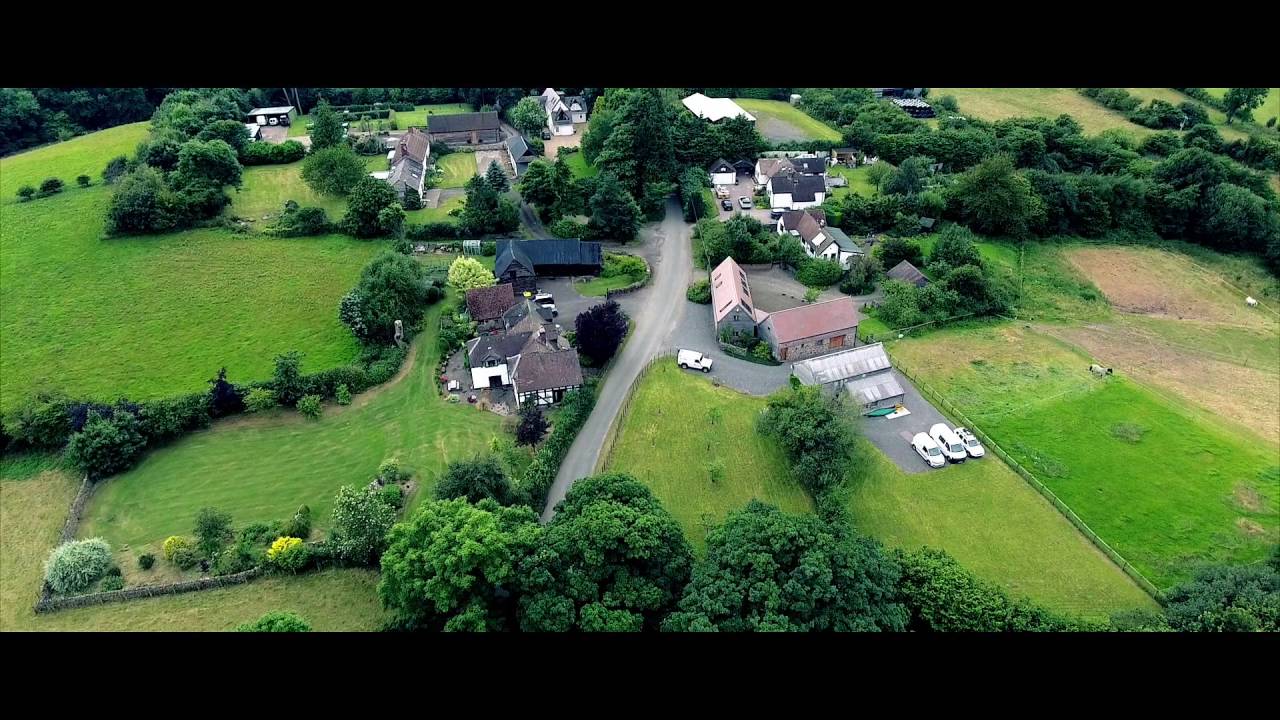 Forest Garden & Straw Bale Roundhouse from the Air