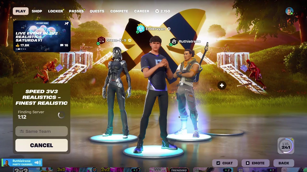 PLAYING FORTNITE LIVE WITH A SUBSCRIBER