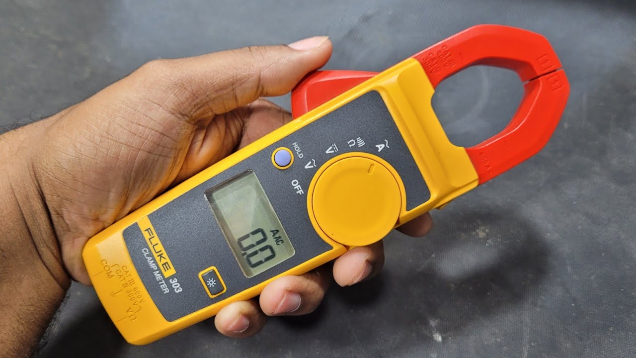 Alicate amperímetro FLUKE 303 - Apresentação e Teste