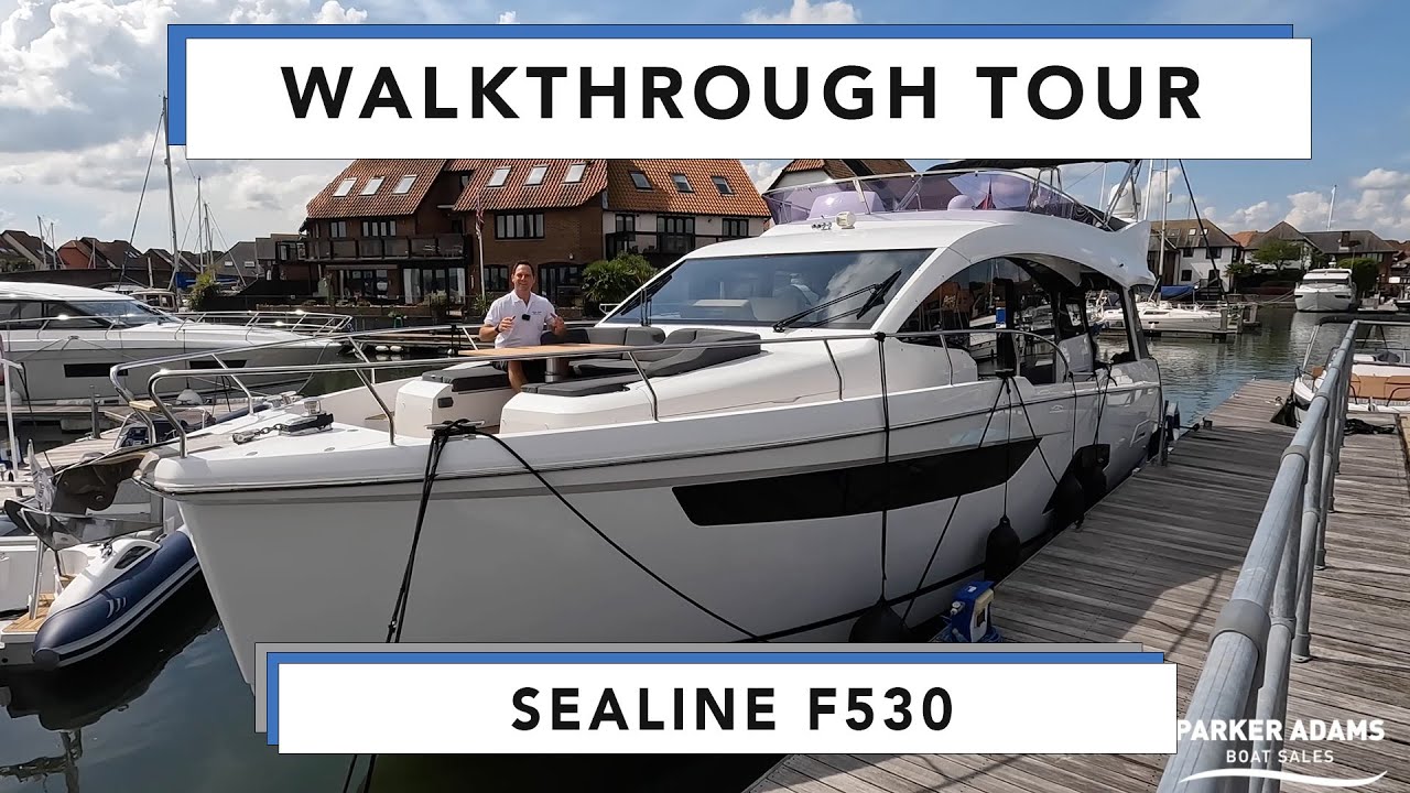 Обзорная экскурсия по Sealine F530 стоимостью 700 тысяч фунтов стерлингов с характеристиками супе...