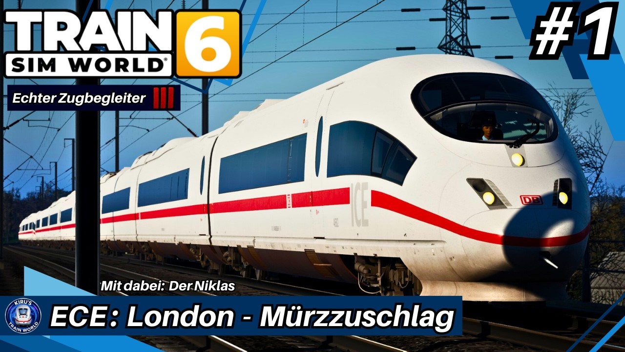 ECE: London - Mürzzuschlag #1 | London St. Pancras - Ashford Int. | Train Sim World 6 | 🔊ANSAGEN🔊