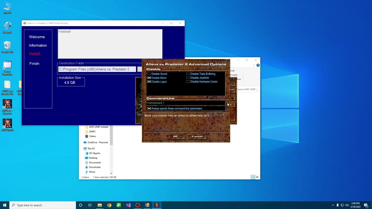 Aliens vs. Predator 2 UMP installer