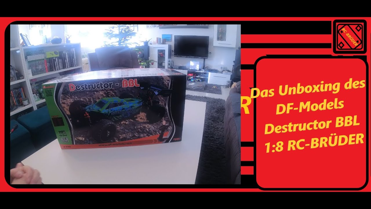 Das Unboxing des DF Models Destructor BBL  1:8 RC-BR&Uuml;DER