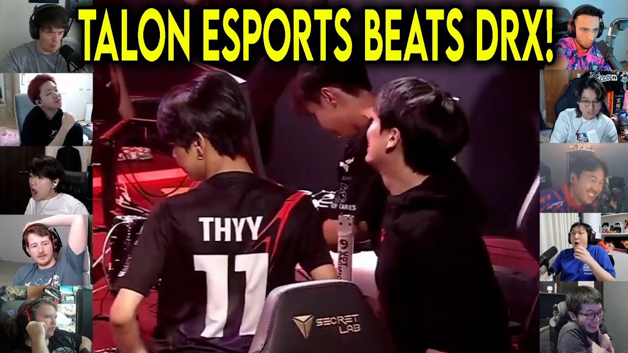 Valorant Streamers Reacts To Talon Esports Beating DRX After An Insane Match In VCT