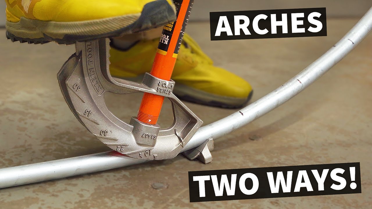 How To Bend EMT Conduit Into An Arch!
