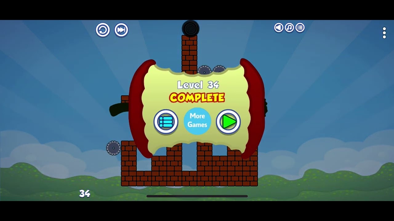 SpeedRun Apple Worm 32:14 on phone