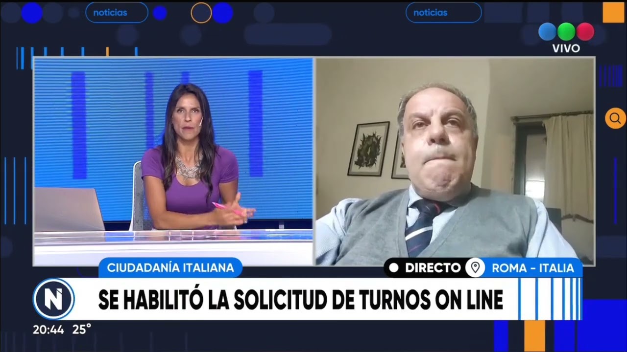 Ciudadanía Italiana: Se habilitó la solicitud de turnos online - Telefe Rosario