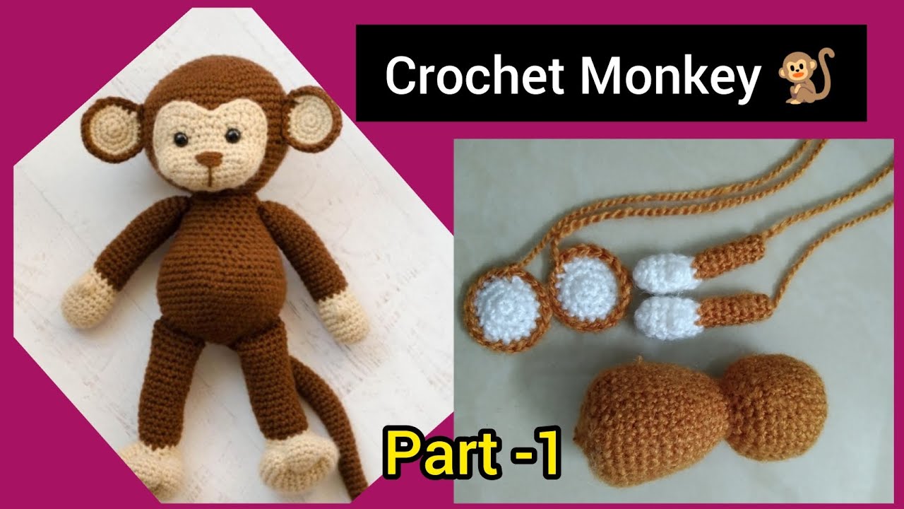 Crochet Monkey toys / Crochet Monkey / Monkey crochet pattern / Cutest little monkey amigurumi