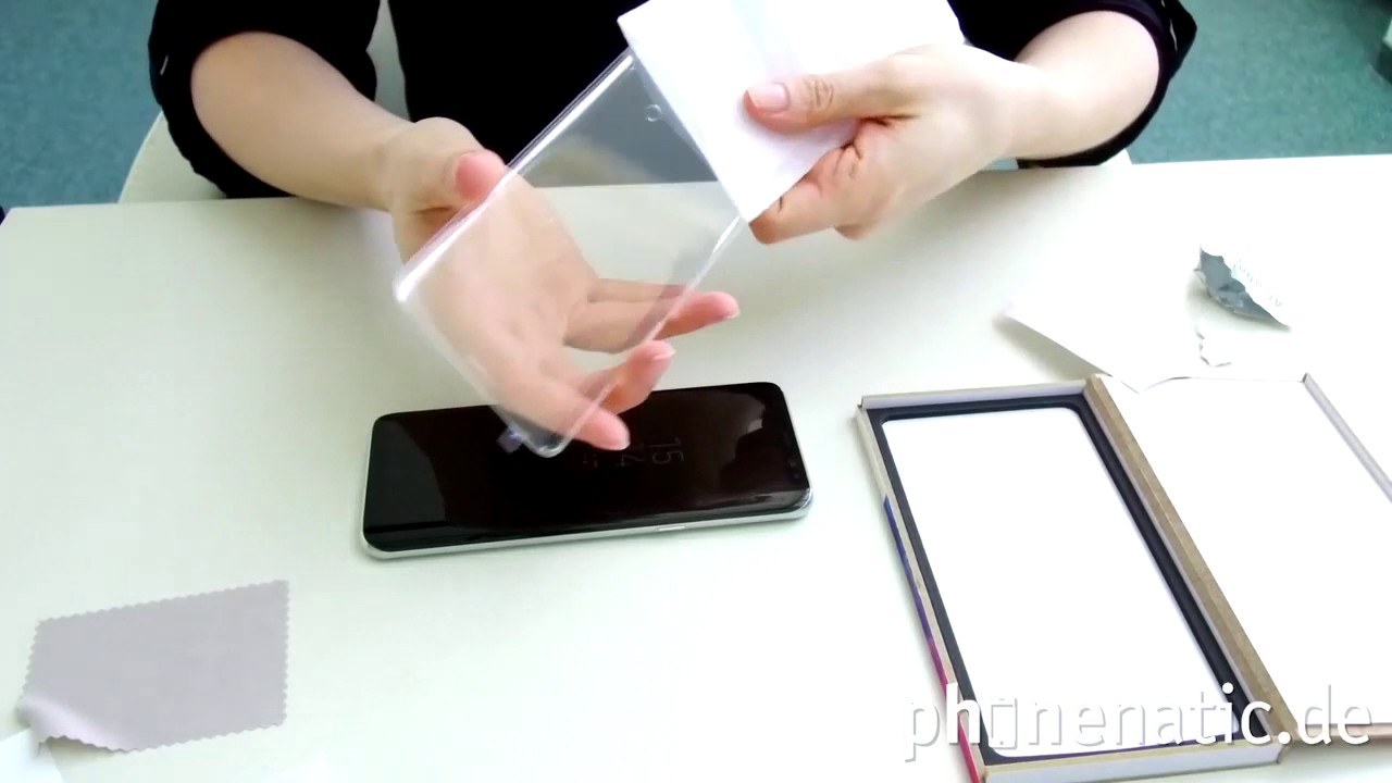 Anleitung: Glasfolien am Galaxy S8 anbringen - PhoneNatic Tutorial