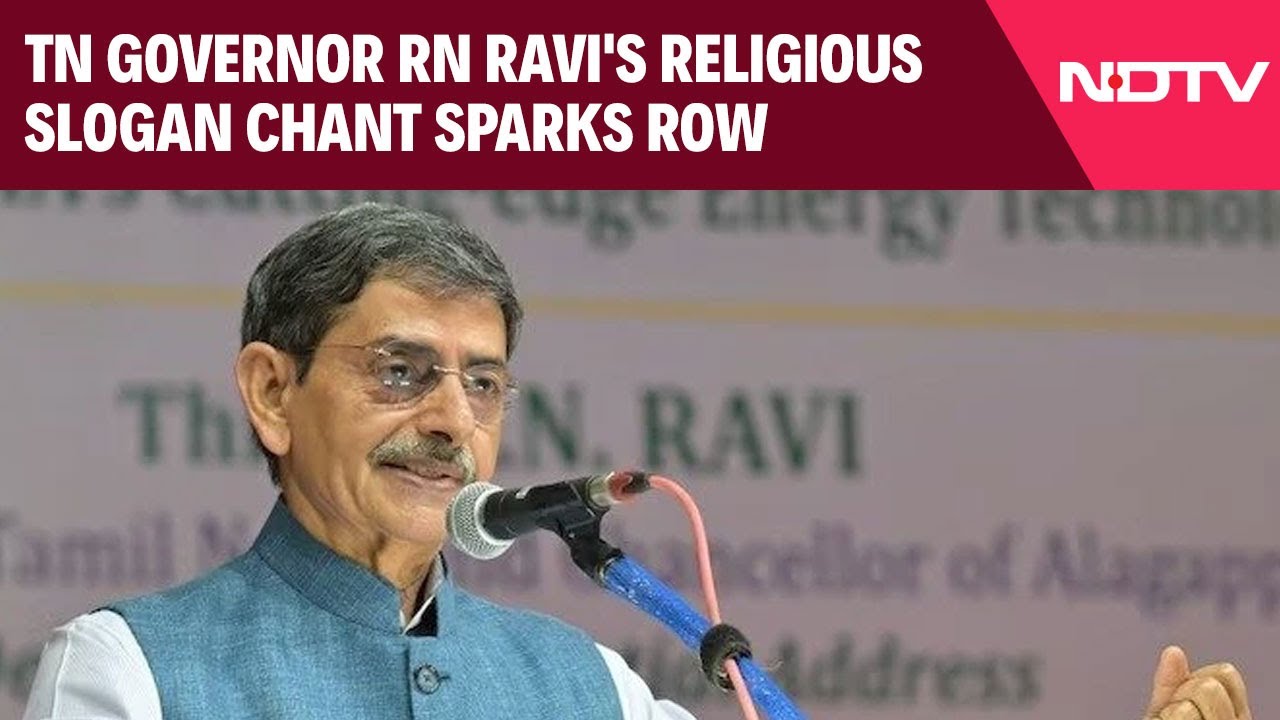 Tamil Nadu News | Tamil Nadu Governor RN Ravi's Religious Slogan Chant Sparks Row
