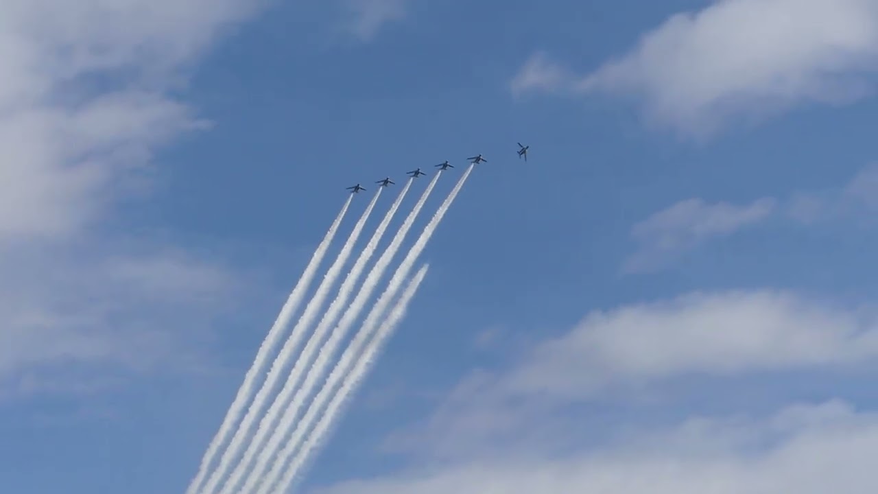 2026年1月27日(火)の松島基地 その1 (ブルーインパルス  2nd基地上空訓練/6機変則1区分)