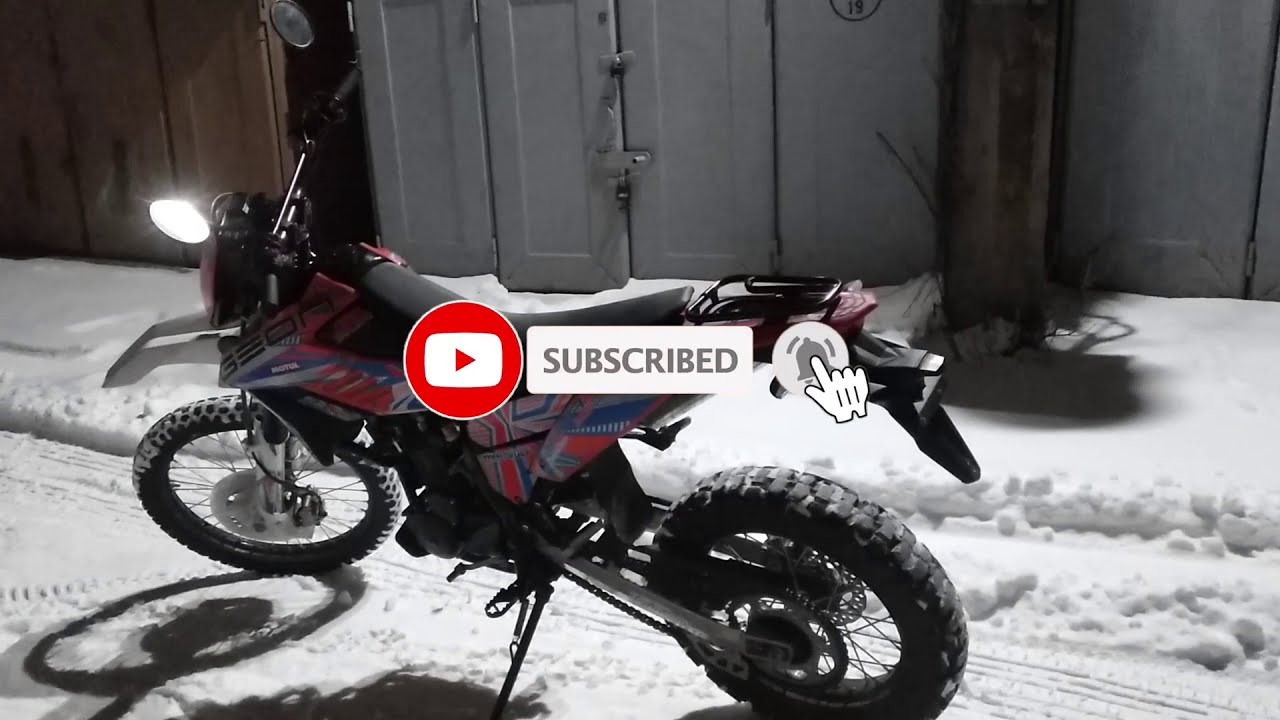 🛠️ ТехничКо. Как завести китайский мотоцикл зимой в -20, Geon Dakar Twincam 250