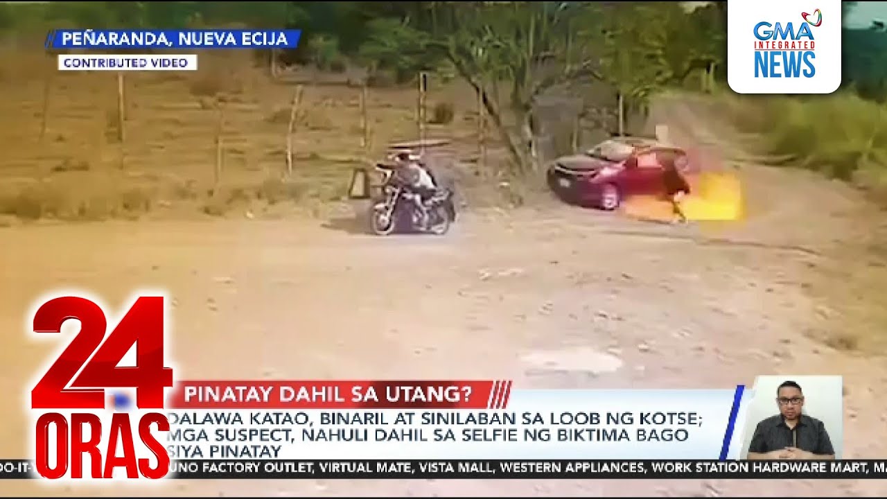 Dalawa katao, binaril at sinilaban sa loob ng kotse; mga suspect, nahuli dahil... | 24 Oras