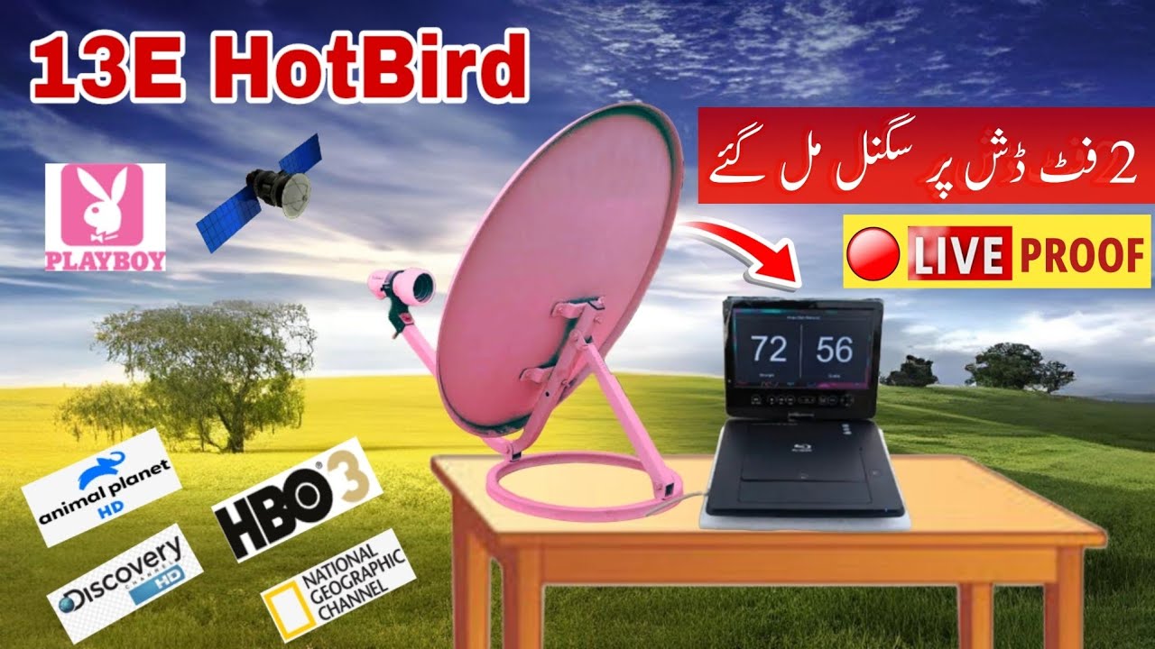 Big Good News Hotbird 13E Ab Lagao 2 Feet dish Per 😍 || How to Set Hotbird 13e on 2 Feet dish
