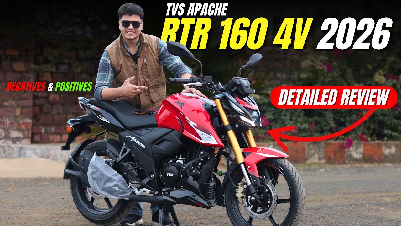 Обзор TVS Apache RTR 160 4V OBD2B 2025 года | Впечатления от езды | Лучший 160-кубовый мотоцикл в...