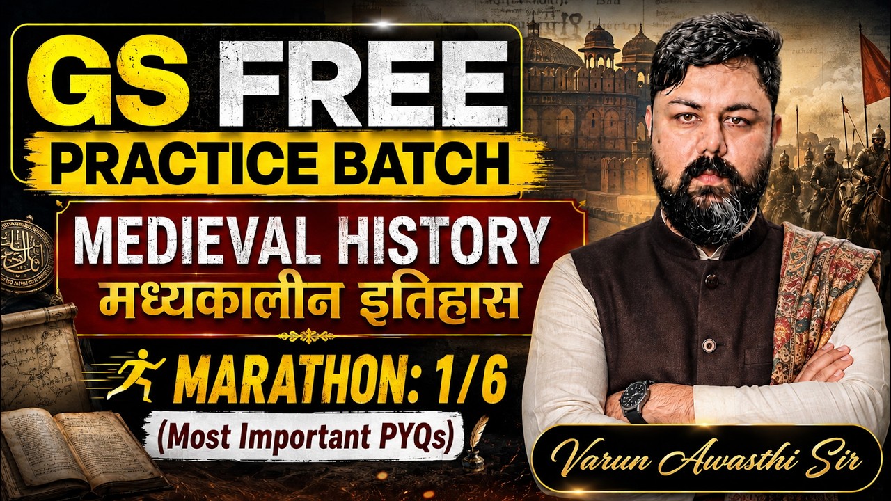 Medieval History One Shot Practice Marathon | Most Important PYQs By Varun Awasthi Sir