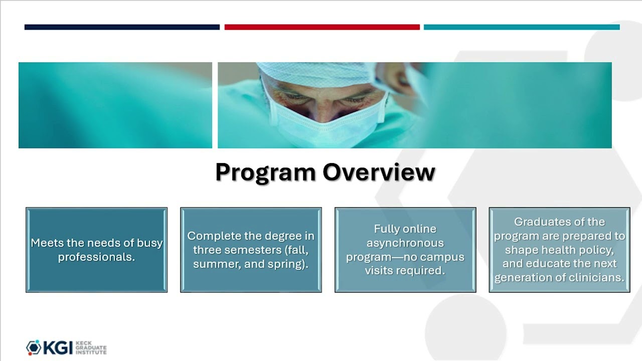 Doctor of Medical Science at Keck Graduate Institute