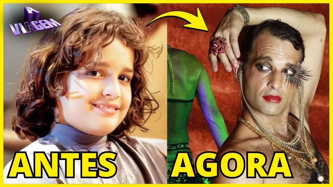 ANTES E DEPOIS DOS ATORES DA NOVELA A VIAGEM