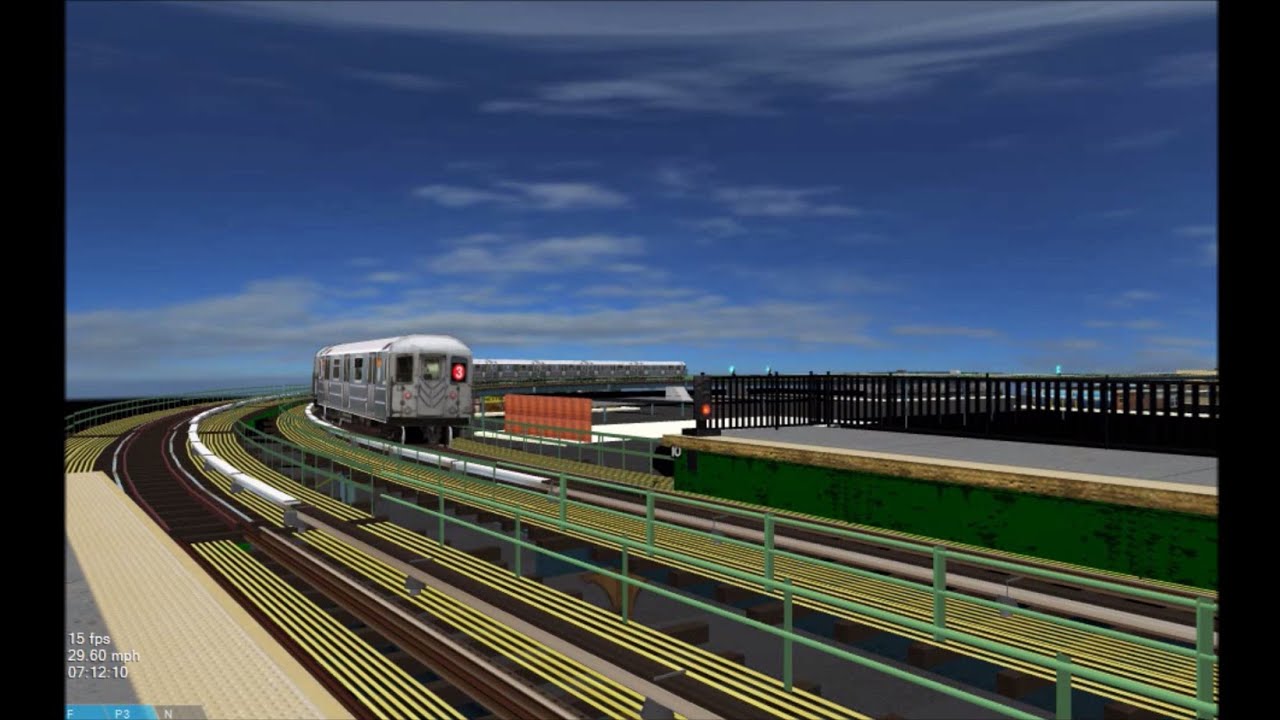 OpenBVE HD EXCLUSIVE: NYC Subway R62 WIP Makes Stops Along 3 Train Route WIP 1/20/15