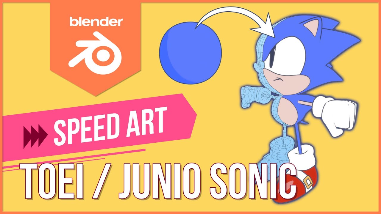 Junio/Toei Sonic - Speed Art - Blender