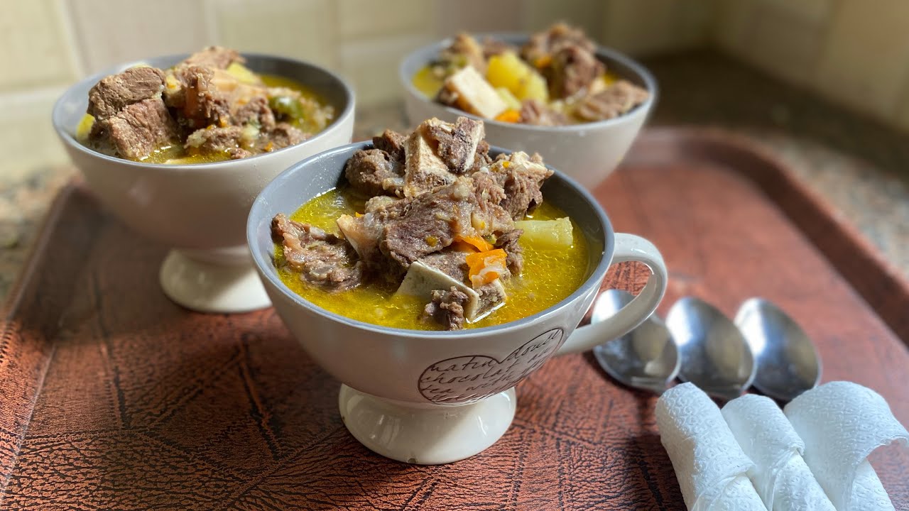 Jinsi ya kupika supu ya ngo’mbe (Beef soup )