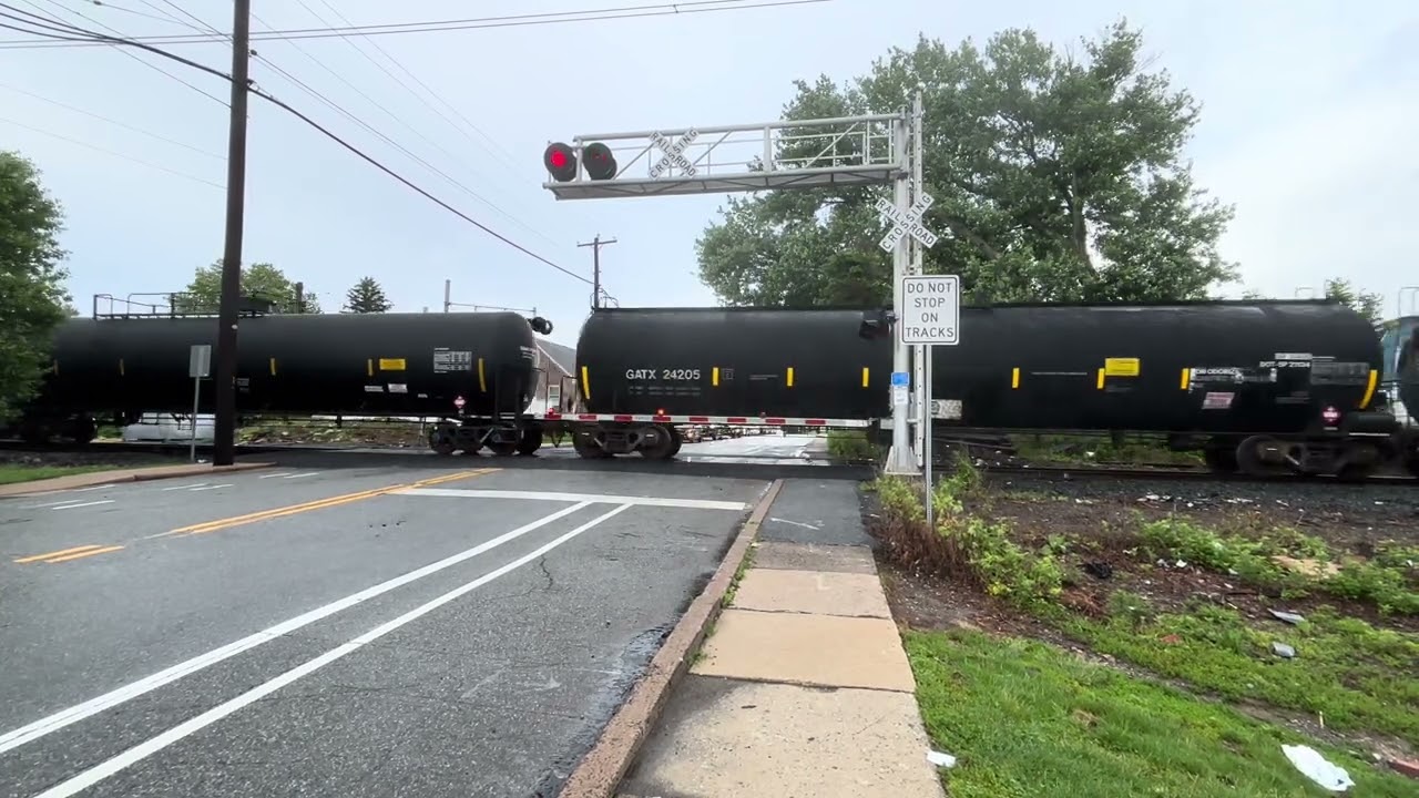 CSX Eastbound Manifest And Rail Tie Replacement Project