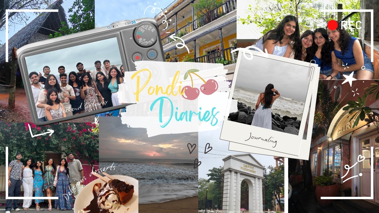 Trip to Pondicherry🍒 l DSNLU l Vlog 6 l Tripti Gaur 