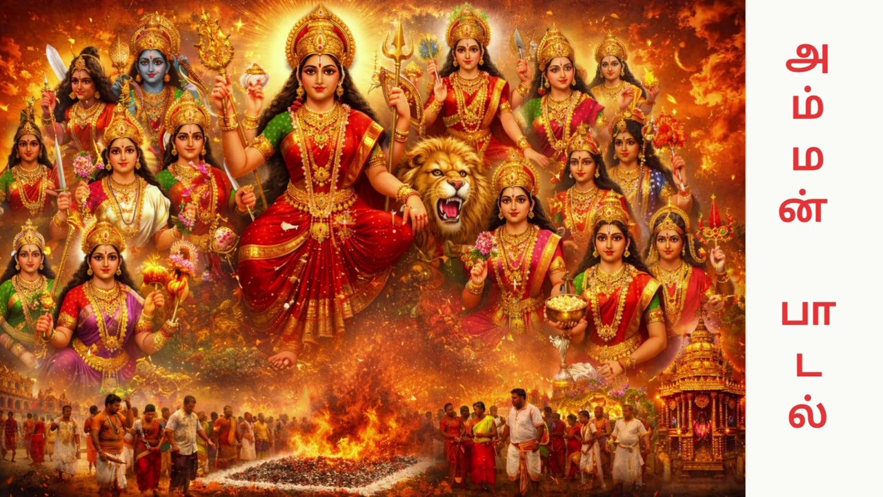 அகில சக்தி அம்மன் துதி | அனைத்து அம்மன் தெய்வங்களும் ஒரே பாடலில் | Powerful Amman Song