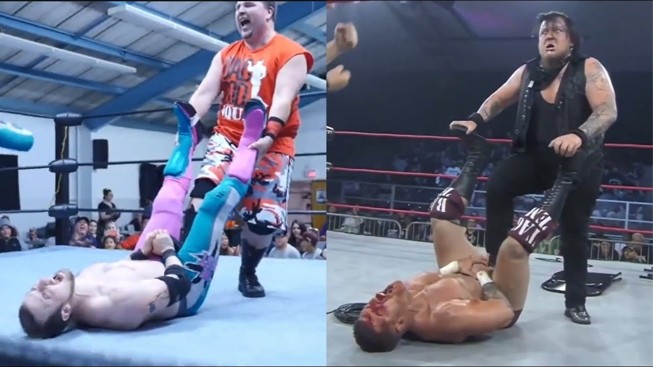 Wrestling multiple low blows