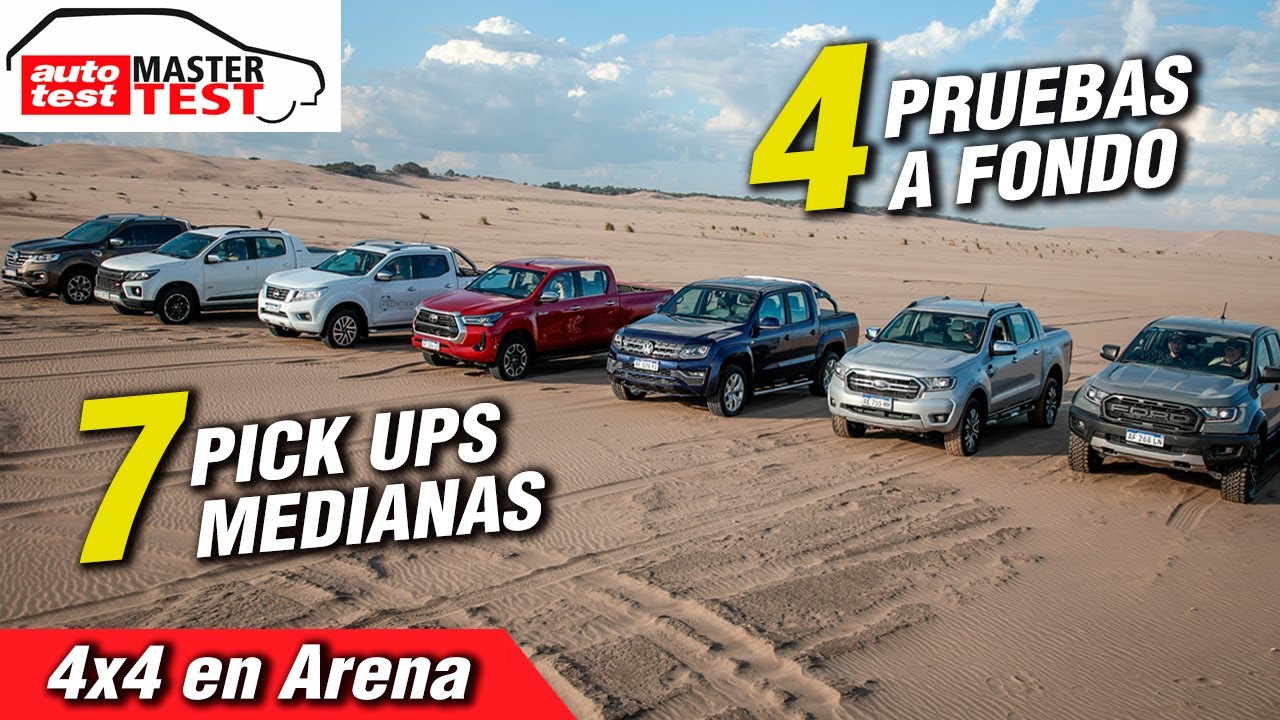 VW Amarok V6, Toyota Hilux, Ford Ranger y más - 7 Pick Ups 4x4 en la Arena