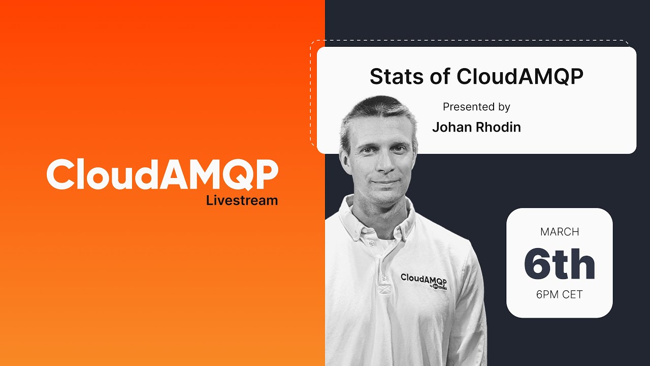 CloudAMQP livestream - stats of CloudAMQP