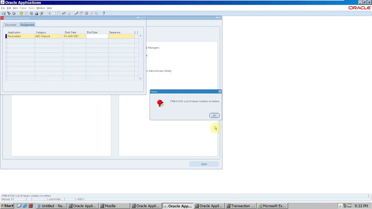 Concept of Receivable Deposit Transaction Type in Oracle R12 - Part 23