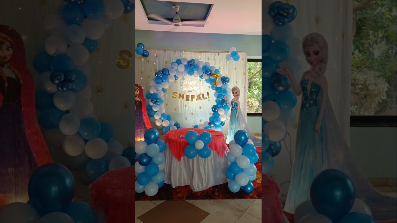 Balloon decoration tutorial 🎉 birthday decoration ideas 💡 #balloon #birthday #decoration #party #diy