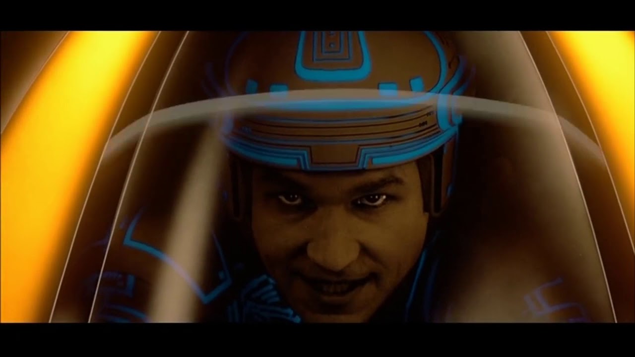 TRON Original Bike Scene 1982 with Riggs 