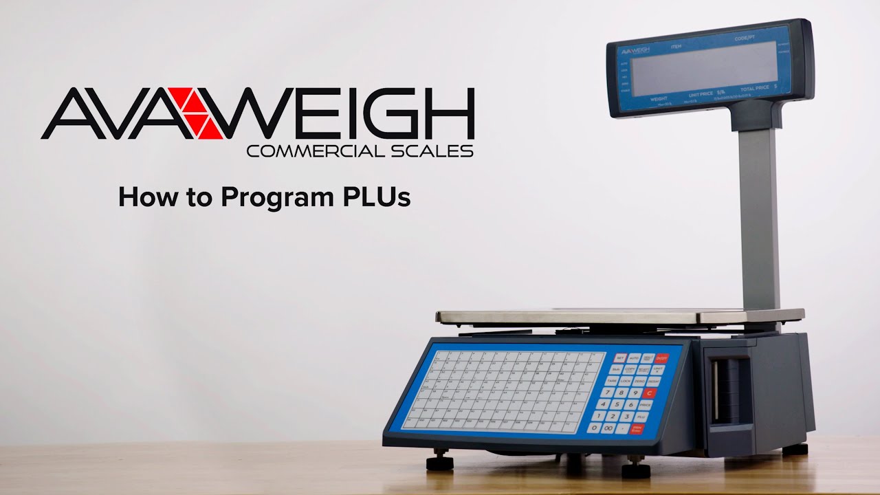 How to manually enter PLUs onto the AvaWeigh Computing Scale