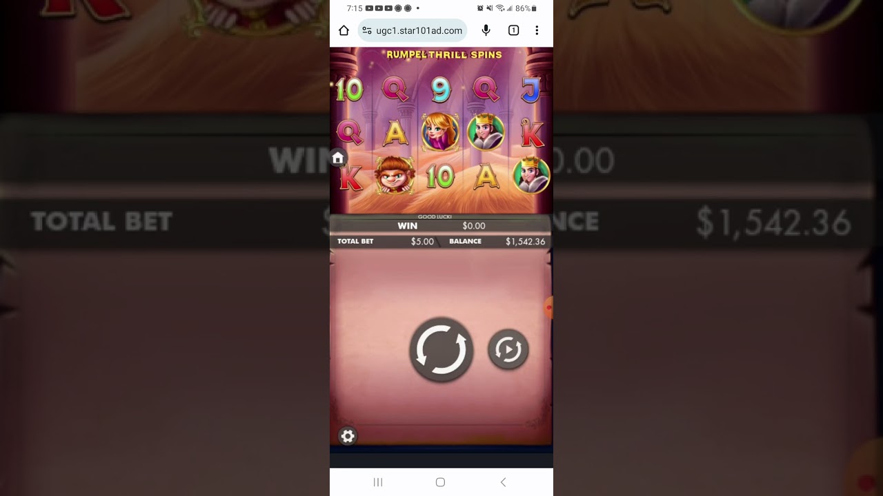 Ignition Casino 236x a 5 dollar  bet on Rumpel Thrill Spins