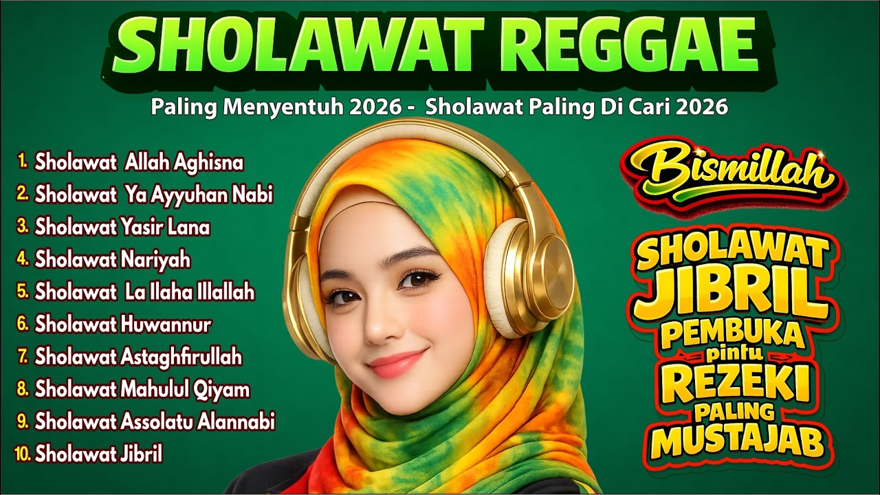 SHOLAWAT REGGAE PALING MENYENTUH 2026 🔊 BIKIN HATI ADEM & TENANG