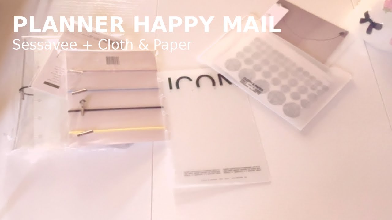 Planner Happy Mail ✉️ Sessavee + Cloth & Paper Haul | CP Petite Setup, Freebies & Dashboard DIY
