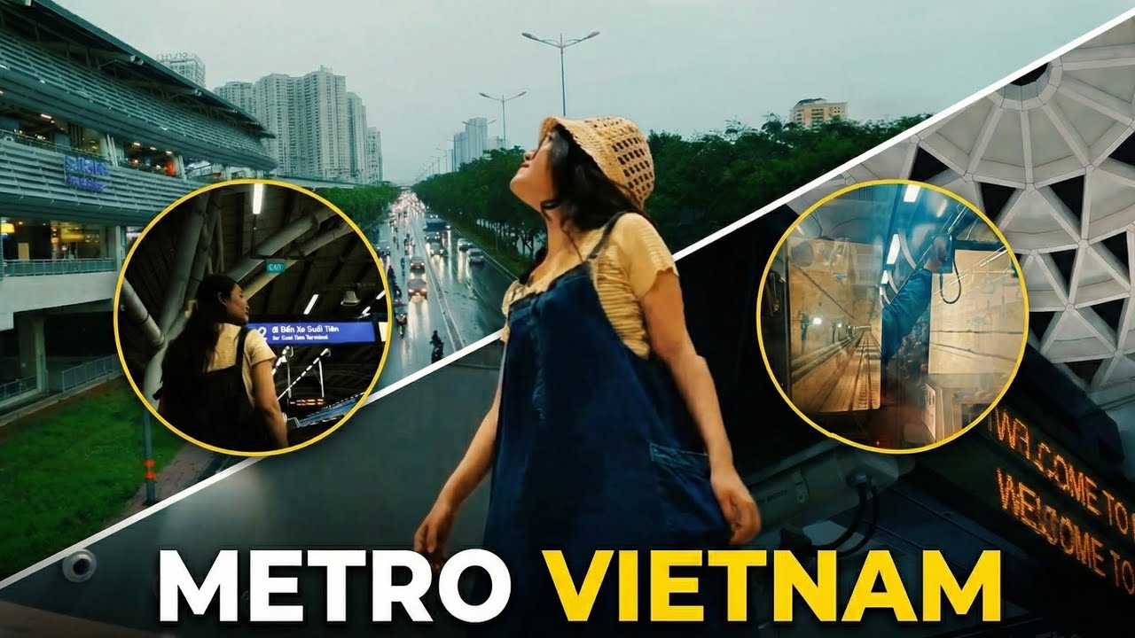 Sài Gòn những ngày mưa: Trốn khói bụi trên chuyến tàu Metro số 1