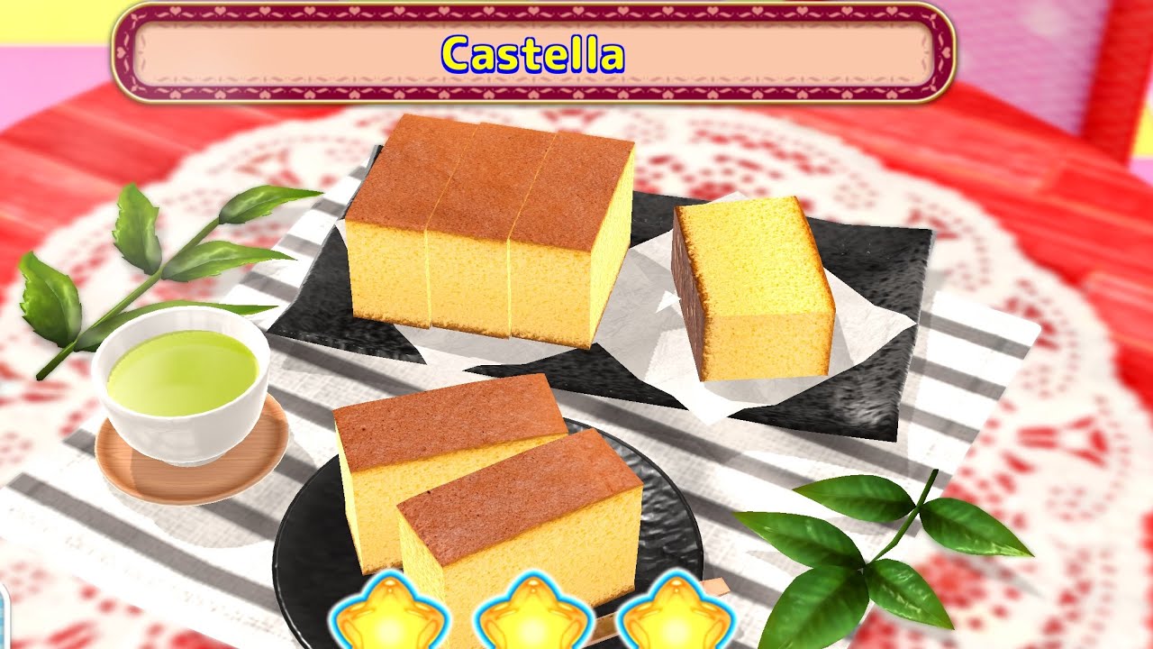 Cooking mama cuisine recipe #88 NO COMMENTARY// castella 