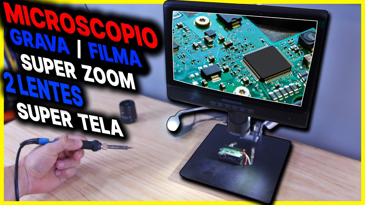 🔥 Quer um microscópio versátil e poderoso? Conheça o Andonstar AD209!