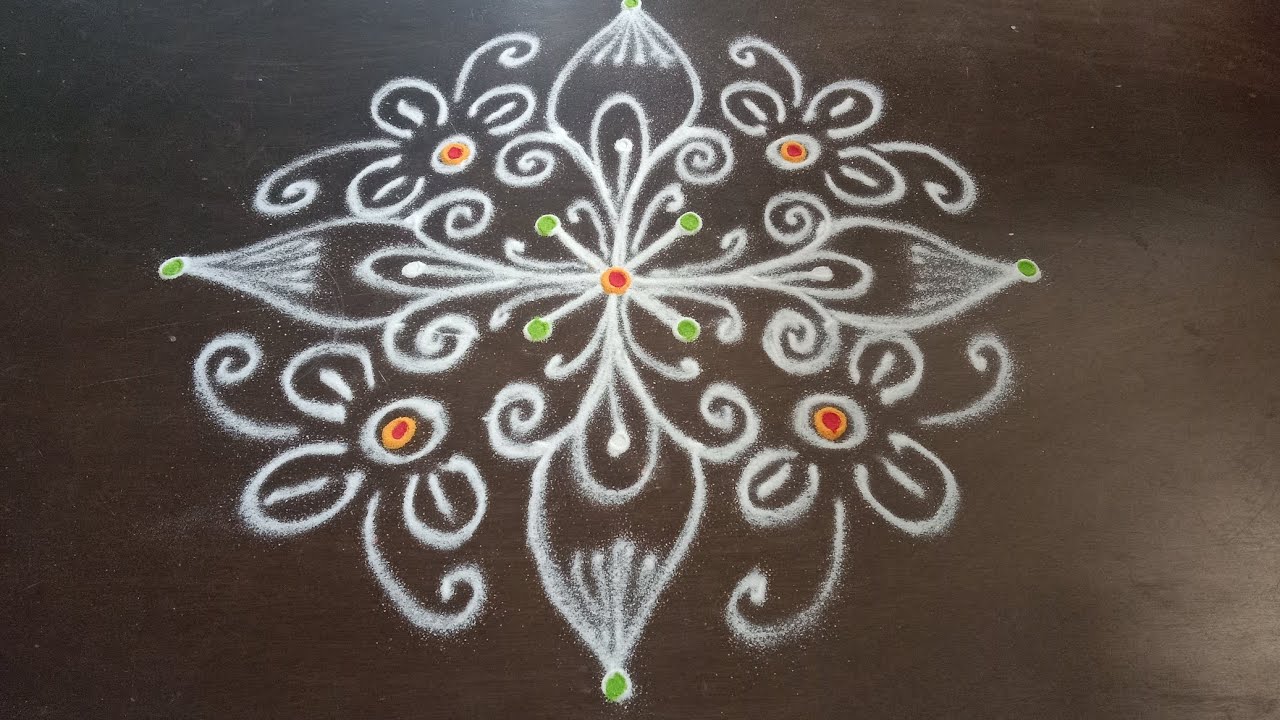 Friday rangoli/shukravaram muggulu/Daily muggulu/Chukkala muggulu/Wednesday rangoli/Dhurga rangoli 