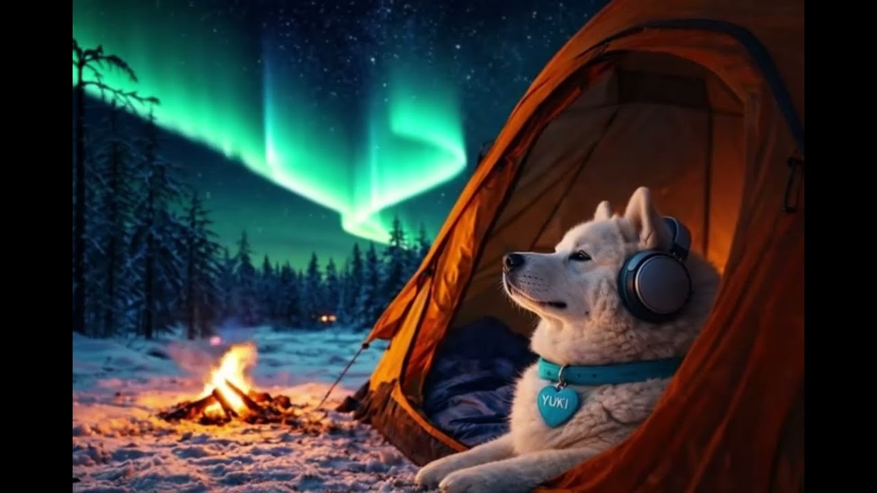 A Quiet Winter Night With Yuki | Northern Lights & Cozy Lofi Walk