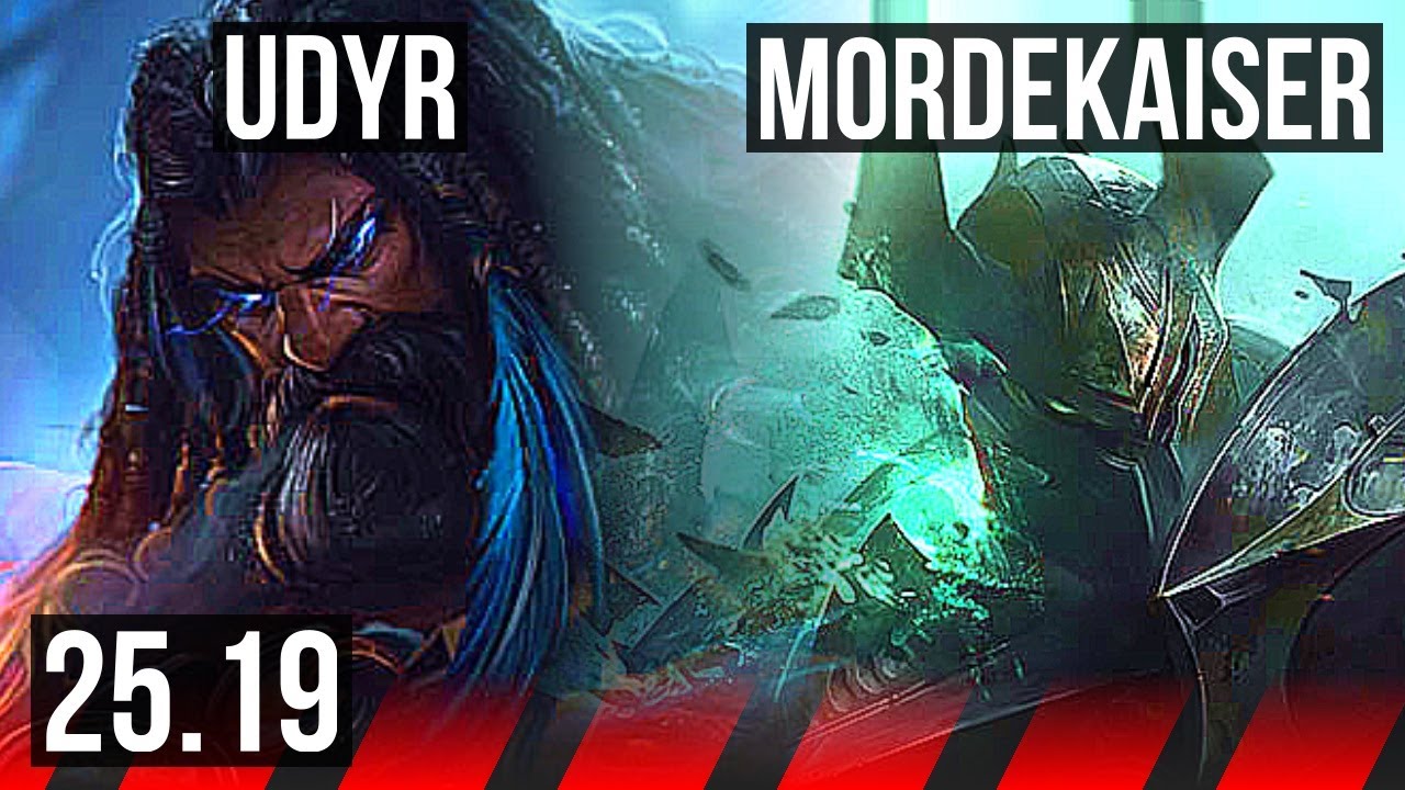 UDYR vs MORDEKAISER (TOP) | 7 solo kills, Godlike | KR Master | 25.19
