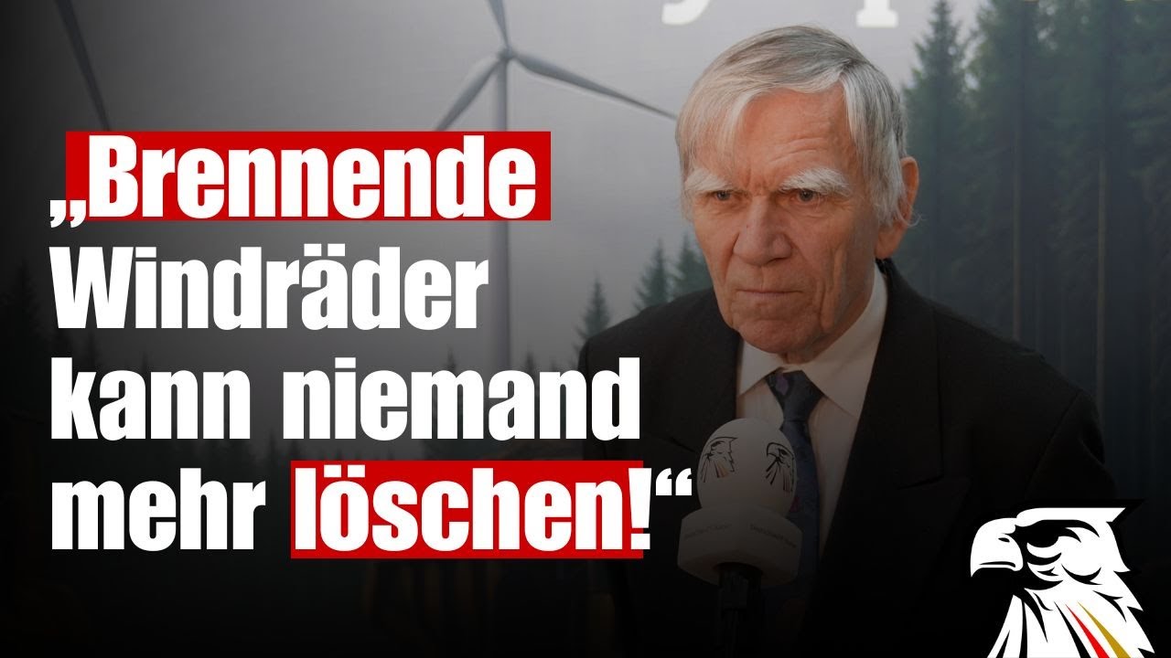„Brennende Windräder  kann niemand  mehr löschen!“ - Ingenieur zerlegt die Sicherheitslüge