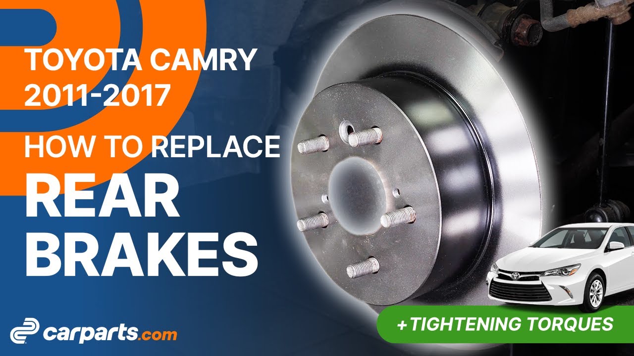 How to replace the Rear Brakes 2011-2017 Toyota Camry 🚗