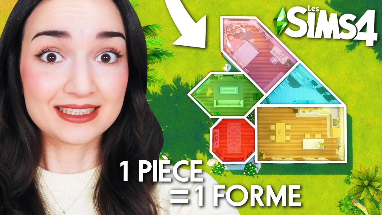1 pièce = 1 forme géométrique (c'est dur 😩) | Challenge Sims 4